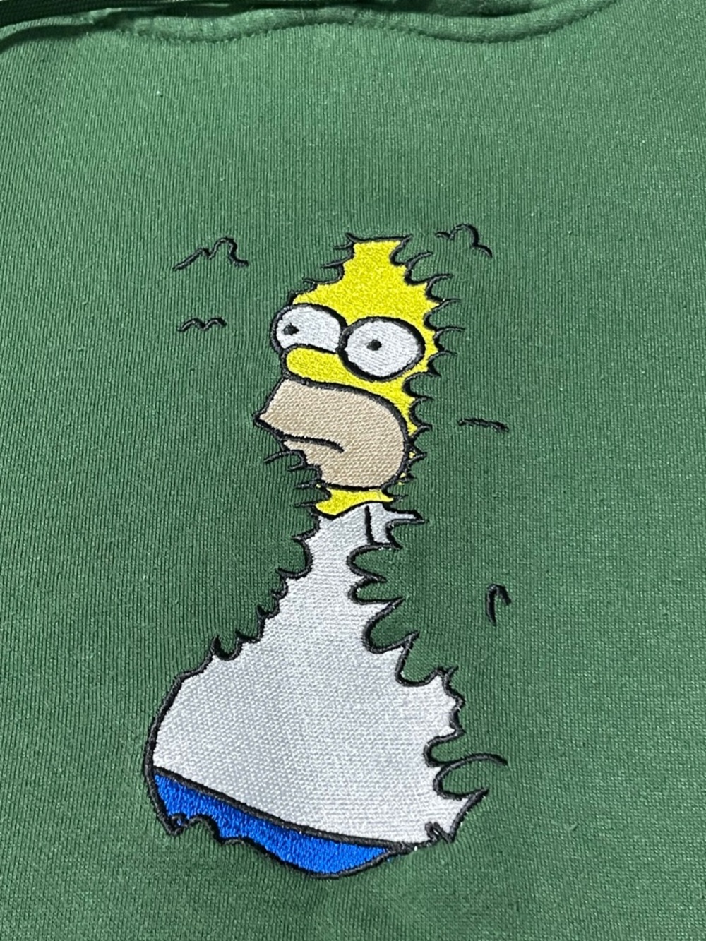 Vintage Embroidered The Simpsons Hoodie - Picture 3 of 5